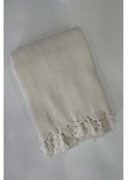 200x230cm Çift Kişilik Bağlamalı Saçaklı Pike