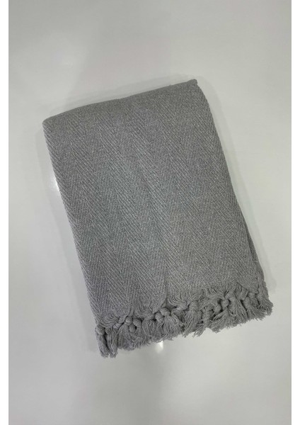 200x230cm Çift Kişilik Bağlamalı Saçaklı Pike