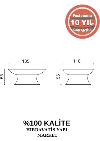 Paslanmaz Pirinç Bella Set Üstü Sabunluk fiyatları