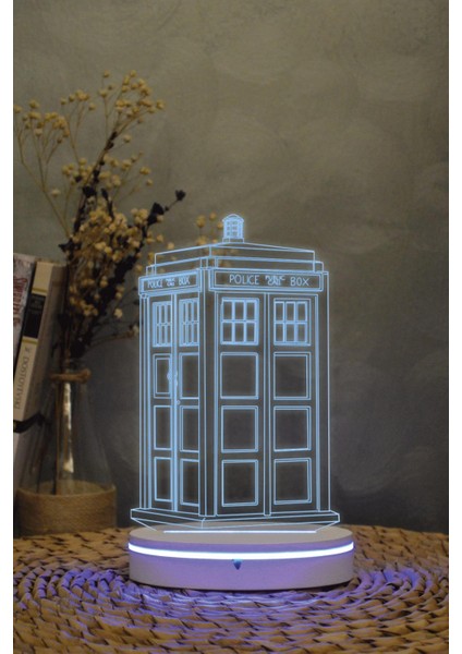 Tardis , Doctor Who 3 Boyutlu Dekoratif Gece Lambası 3d modelleri