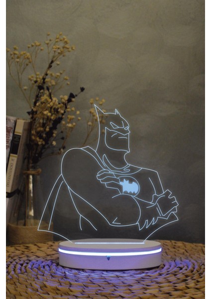 Batman - 3 Boyutlu Dekoratif Gece Lambası 3d