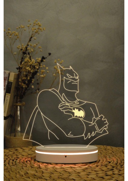 Batman - 3 Boyutlu Dekoratif Gece Lambası 3d