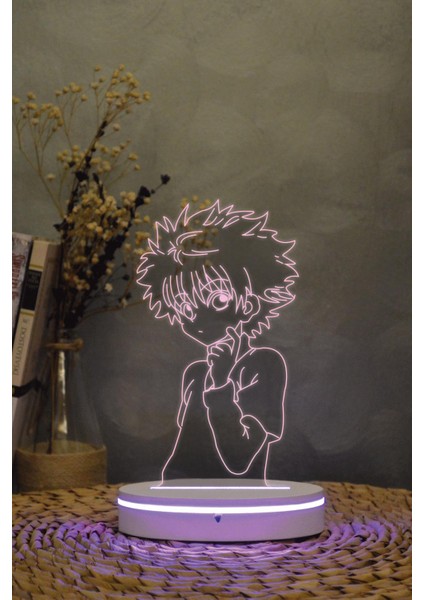 Killua , Hunter X Hunter 3 Boyutlu Dekoratif Gece Lambası 3d modelleri