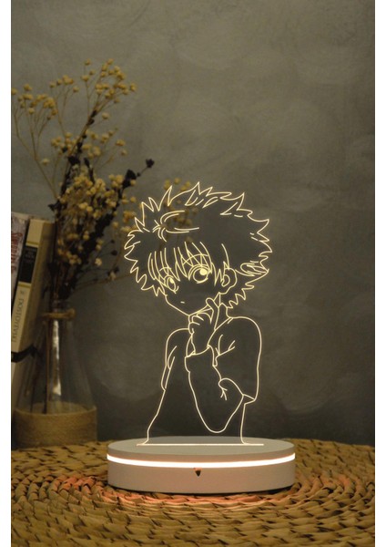 Killua , Hunter X Hunter 3 Boyutlu Dekoratif Gece Lambası 3d fırsatları