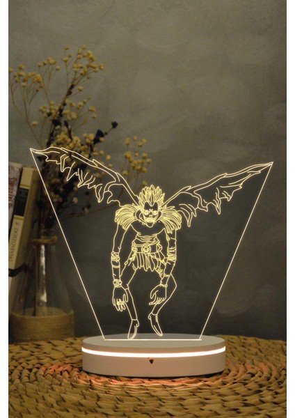 Ryuk , Death Note - 3 Boyutlu 16 Renk Dekoratif Gece Lambası 3d fırsatları