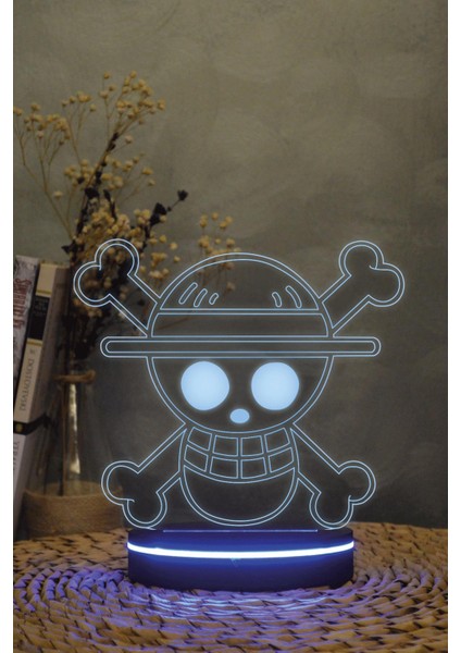 Mugiwara Bayrak , One Piece 3 Boyutlu Dekoratif Gece Lambası 3d fiyatları