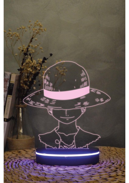 Monkey D. Luffy , One Piece 3 Boyutlu Dekoratif Gece Lambası 3d modelleri