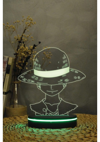 Monkey D. Luffy , One Piece 3 Boyutlu Dekoratif Gece Lambası 3d indirimleri