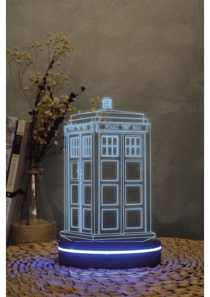 Tardis , Doctor Who 3 Boyutlu Dekoratif Gece Lambası 3d