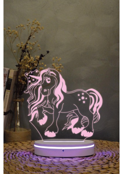 My Little Pony 3 Boyutlu Dekoratif Gece Lambası 3d