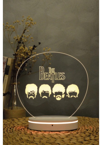 Beatles - 3 Boyutlu Dekoratif Gece Lambası 3d fırsatları