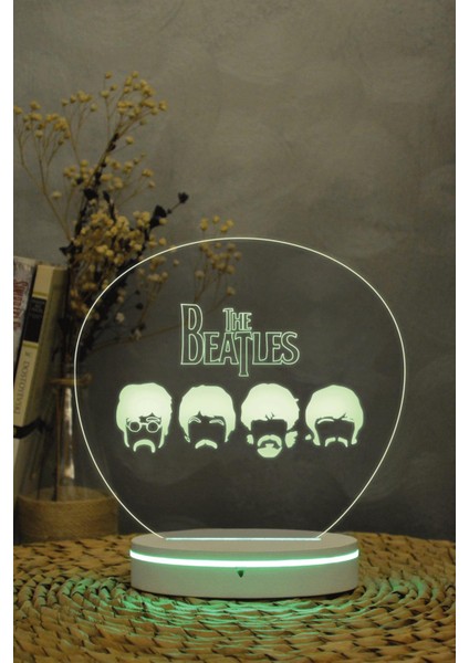 Beatles - 3 Boyutlu Dekoratif Gece Lambası 3d indirimleri