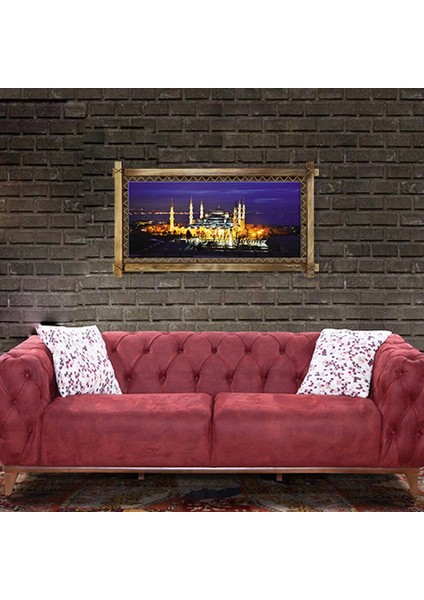Teknoo- Camii Modern Kanvas Rustik Tablo fiyatları