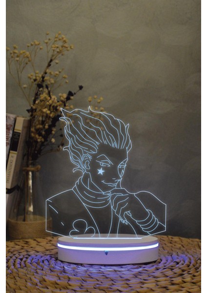 Hisoka , Hunter X Hunter - 3 Boyutlu 16 Renk Dekoratif Gece Lambası 3d fiyatları