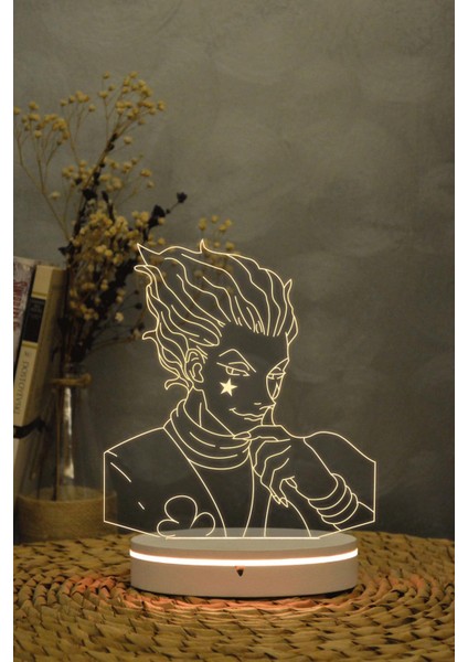 Hisoka , Hunter X Hunter - 3 Boyutlu 16 Renk Dekoratif Gece Lambası 3d fırsatları