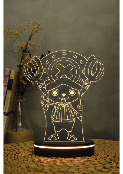 Tony Tony Chopper One Piece - 3 Boyutlu 16 Renk Dekoratif Gece Lambası 3d