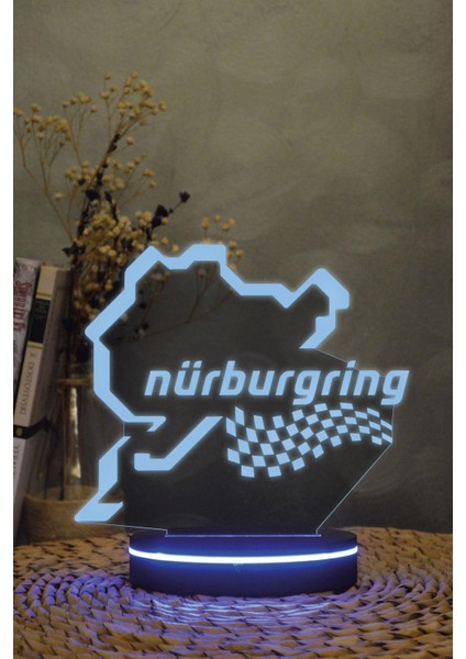 Nürburgring - 3 Boyutlu 16 Renk Dekoratif Gece Lambası 3d
