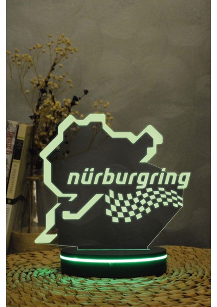 Nürburgring - 3 Boyutlu 16 Renk Dekoratif Gece Lambası 3d