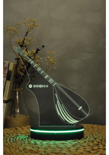 Saz - 3 Boyutlu 16 Renk Dekoratif Gece Lambası 3d indirimleri