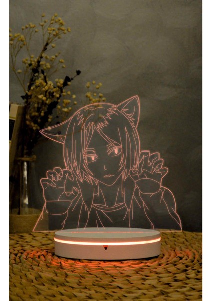 Kenma Kozume , Haikyuu - 3 Boyutlu Led Lamba 16 Renk Dekoratif Anime Gece Lambası 3d fiyatları