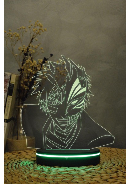 Kurusaki Ichigo , Bleach - 3 Boyutlu Dekoratif Gece Lambası 3d indirimleri