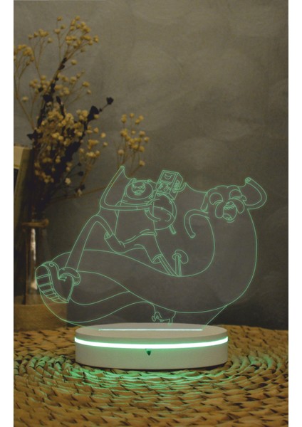 Fin Jack Bmo, Adventure Time - 3 Boyutlu Led Lamba 16 Renk Dekoratif Anime Gece Lambası 3d indirimleri