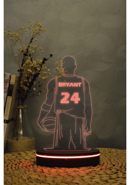Kobe Bryant - 3 Boyutlu 16 Renk Dekoratif Gece Lambası 3d fiyatları
