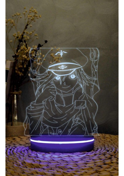 Kokichi Oma , Danganronpa - 3 Boyutlu Led Lamba 16 Renk Dekoratif Anime Gece Lambası 3d fiyatları