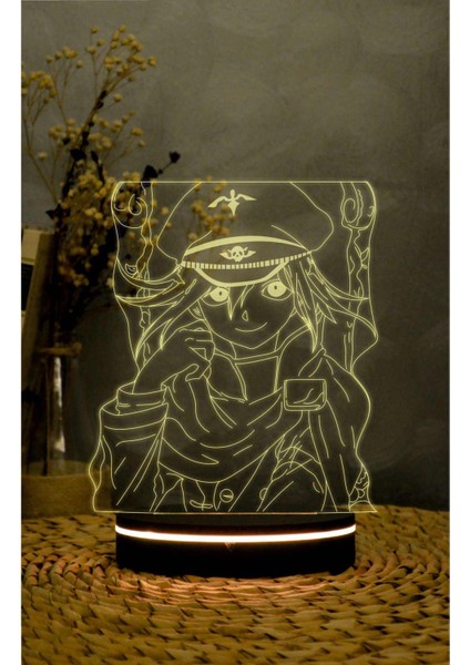 Kokichi Oma , Danganronpa - 3 Boyutlu Led Lamba 16 Renk Dekoratif Anime Gece Lambası 3d fırsatları