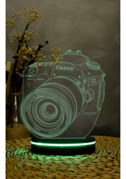 Kamera Canon - 3 Boyutlu Led Lamba 16 Renk Dekoratif Anime Gece Lambası 3d indirimleri