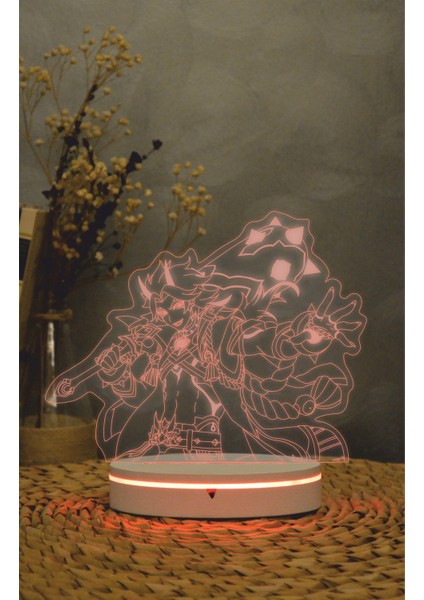 Arataki Itto , Genshin Impact - 3 Boyutlu Led Lamba 16 Renk Dekoratif Anime Gece Lambası 3d fiyatları
