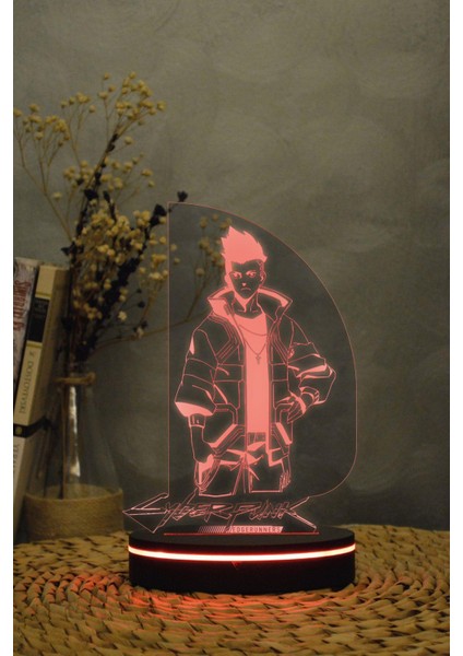 David Edgerunners , Cyberpunk - 3 Boyutlu 16 Renk Dekoratif Gece Lambası 3d fiyatları