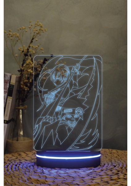 Maka Ve Soul , Soul Eater - 3 Boyutlu Dekoratif Gece Lambası 3d