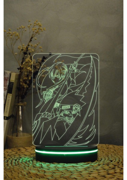 Maka Ve Soul , Soul Eater - 3 Boyutlu Dekoratif Gece Lambası 3d indirimleri