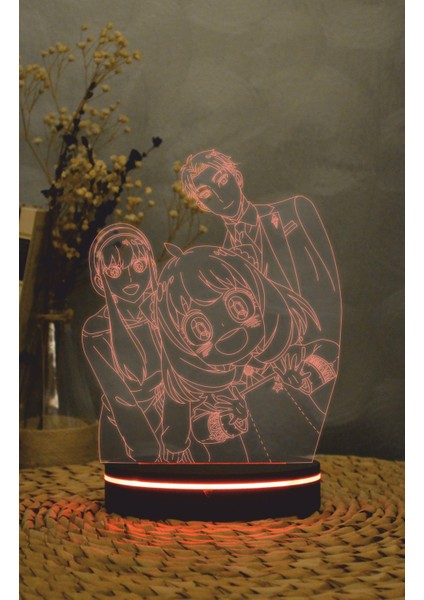 Spy X Family - 3 Boyutlu Led Lamba 16 Renk Dekoratif Anime Gece Lambası 3d fiyatları