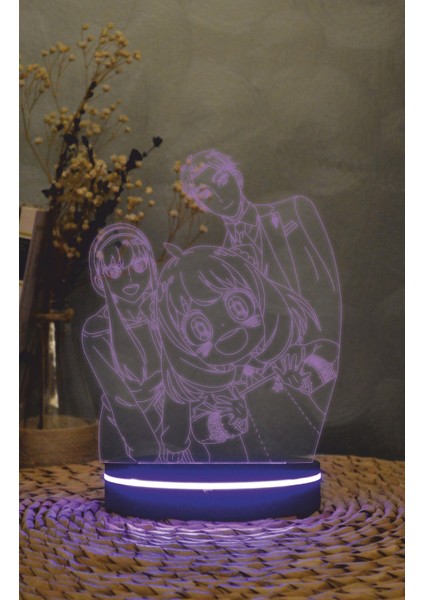 Spy X Family - 3 Boyutlu Led Lamba 16 Renk Dekoratif Anime Gece Lambası 3d fırsatları