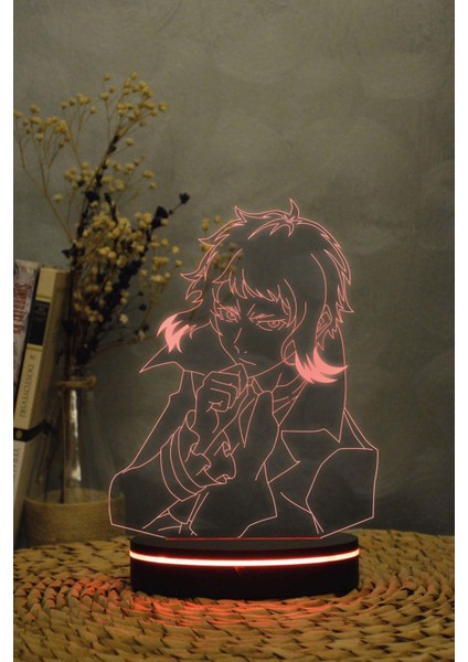 Akutagawa Ryunosuke Bungou Stray Dogs 3 Boyutlu 16 Renk Dekoratif Gece Lambası 3d