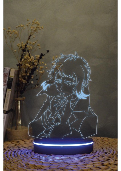Akutagawa Ryunosuke Bungou Stray Dogs 3 Boyutlu 16 Renk Dekoratif Gece Lambası 3d fiyatları