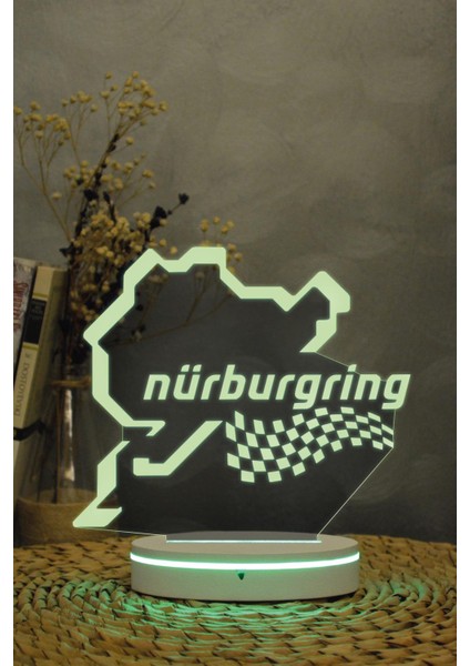 Nürburgring - 3 Boyutlu 16 Renk Dekoratif Gece Lambası 3d
