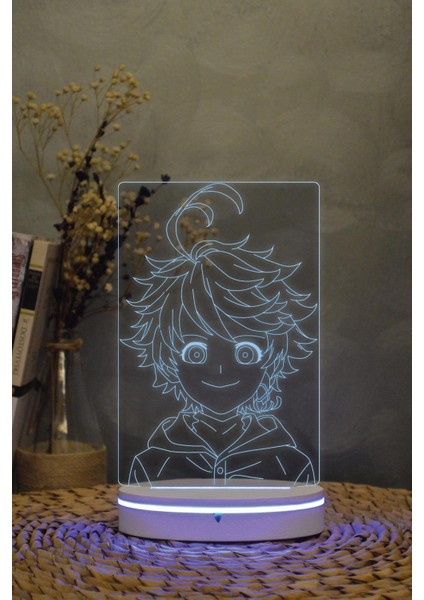 Emma , The Promised Neverland - 3 Boyutlu 16 Renk Dekoratif Gece Lambası 3d fiyatları
