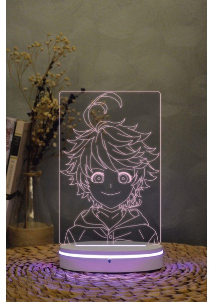 Emma , The Promised Neverland - 3 Boyutlu 16 Renk Dekoratif Gece Lambası 3d modelleri