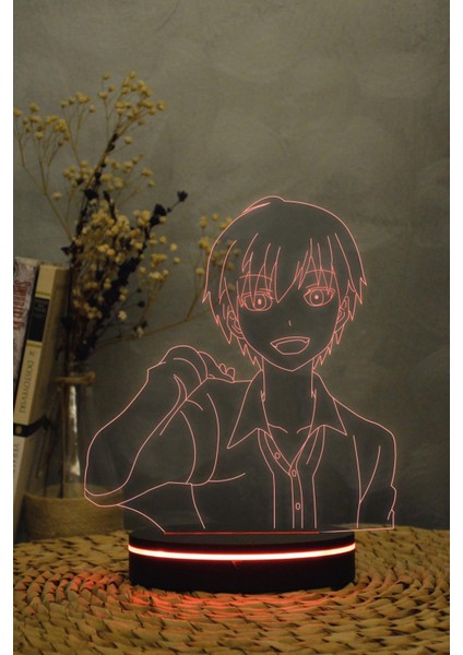 Akabane Karma , Assasination Classroom - 3 Boyutlu 16 Renk Dekoratif Gece Lambası 3d