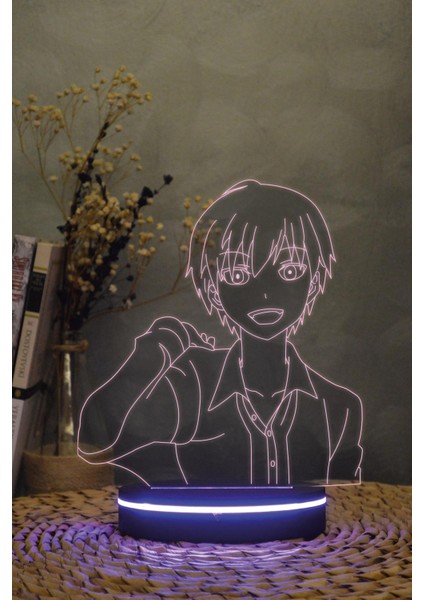 Akabane Karma , Assasination Classroom - 3 Boyutlu 16 Renk Dekoratif Gece Lambası 3d modelleri