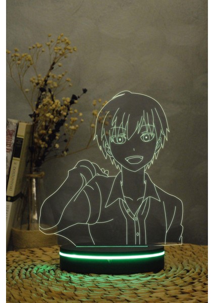 Akabane Karma , Assasination Classroom - 3 Boyutlu 16 Renk Dekoratif Gece Lambası 3d indirimleri