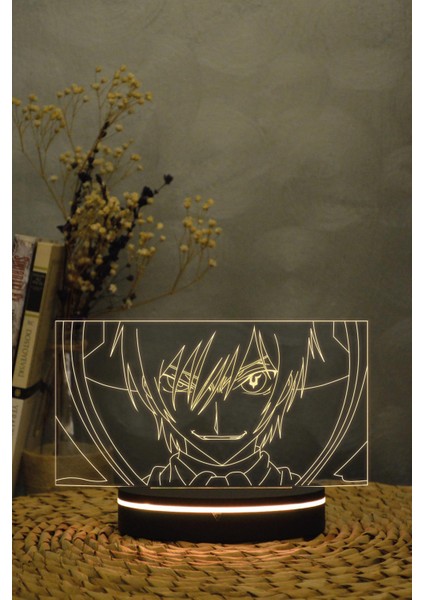 Lelouch Lamperouge - Code Geass - 3 Boyutlu 16 Renk Dekoratif Gece Lambası 3d fırsatları