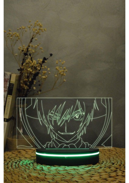 Lelouch Lamperouge - Code Geass - 3 Boyutlu 16 Renk Dekoratif Gece Lambası 3d indirimleri