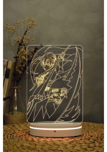 Maka Ve Soul , Soul Eater - 3 Boyutlu Dekoratif Gece Lambası 3d fırsatları
