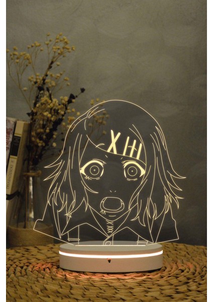 Suzuya Juuzou , Tokyo Ghoul - 3 Boyutlu Dekoratif Gece Lambası 3d
