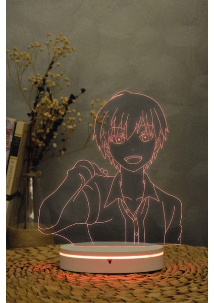 Akabane Karma , Assasination Classroom - 3 Boyutlu 16 Renk Dekoratif Gece Lambası 3d