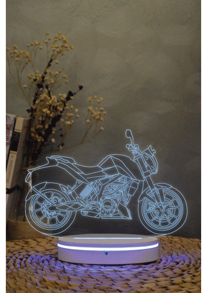 Ktm 250 Duke Motosiklet - 3 Boyutlu 16 Renk Dekoratif Gece Lambası 3d fiyatları